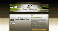 Desktop Screenshot of lakeparadiseresort.com